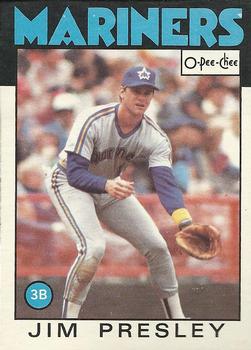 1986 O-Pee-Chee Baseball Cards 228     Jim Presley